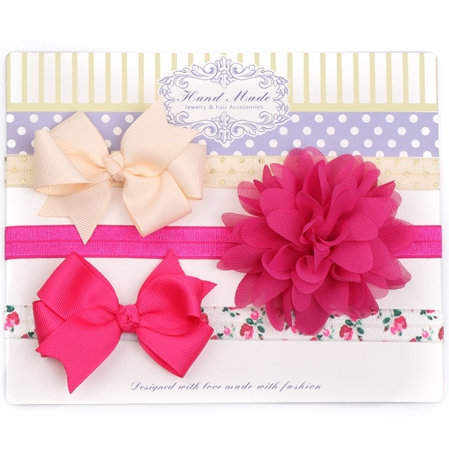 Baby Hair Bows Headband 3PC Set